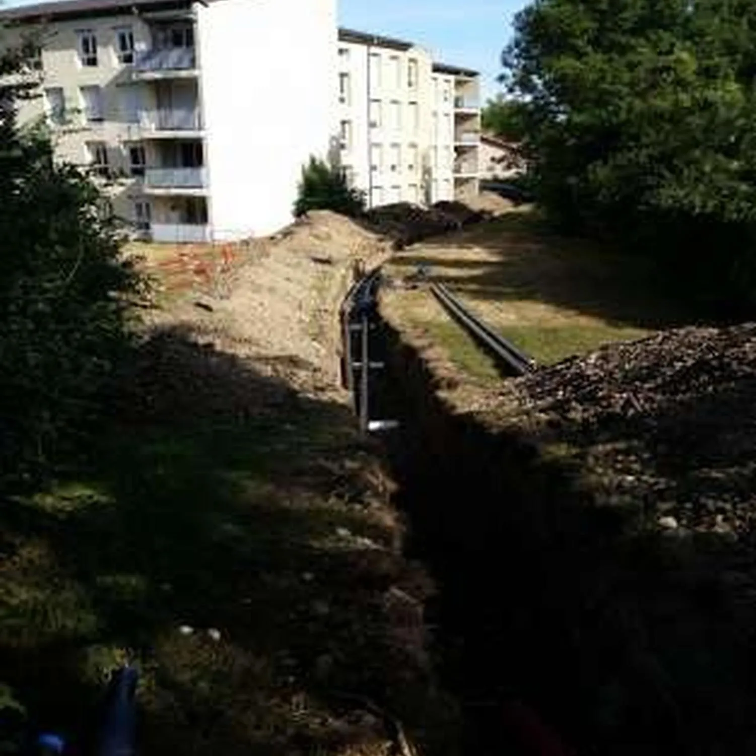 Tuyaux sourterrains de circulation des eaux