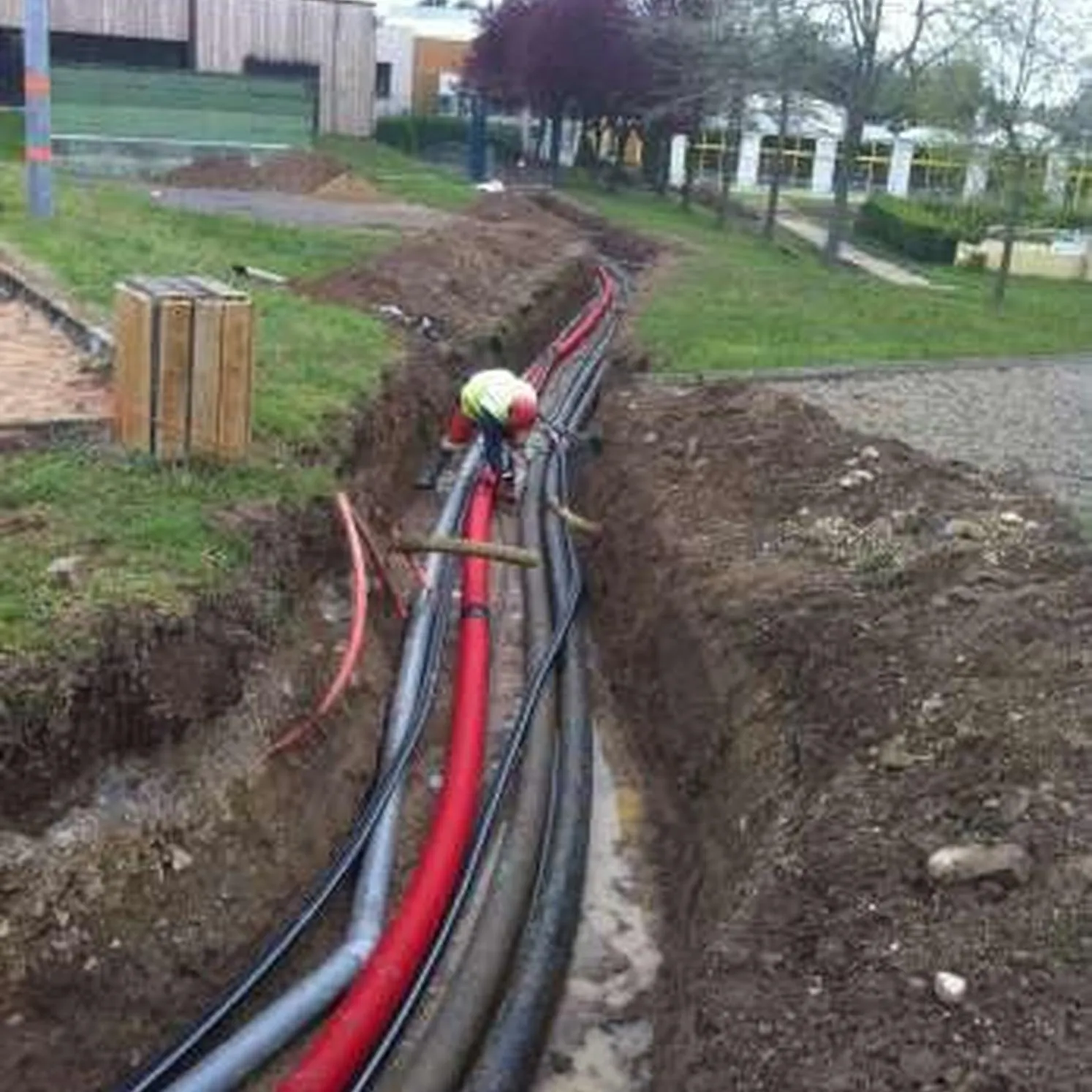 Tuyaux sourterrains de circulation des eaux